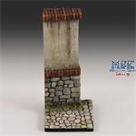 BASE WITH WALL (CM 3,5X3,5) (1/35 - 1/32)
