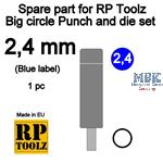 Big Punch and die set "Rund" - Spare part 2,4mm