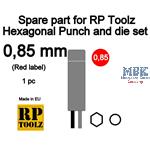Hexagonal Punch and die set - Spare part 0,85mm