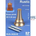 Rustic plinth Brass 30x20mm     Sockelhalterung