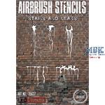 Airbrush Stencil: Stains and Leaks