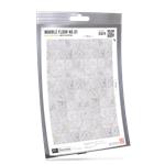 Printed Accessories: Marble Floor No. 01 White