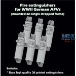 Fire extinguisers for WW II German AFV