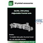 Sd.Kfz. 250 (Alte) Adjustable frontal axle f.Takom