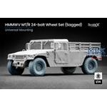 HMMWV MT/R 24-bolt Sagged wheel set - 1/35