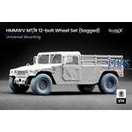 HMMWV MT/R 12-bolt Sagged wheel set - 1/35