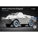 BRDM 2 Sagged wheel set - 1/35