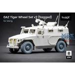 GAZ Tiger V2 (w/shield) Sagged wheel set - 1/35