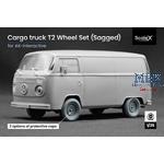 Cargo Truck T2 Sagged wheel set - 1/35