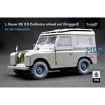 L. Rover 88 6.5 small Sagged wheel set - 1/35