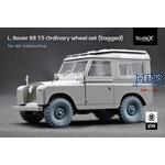 L. Rover 88 7.5 small Sagged wheel set - 1/35