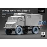 Unimog 404 11.0R20 X v2 Sagged wheel set - 1/35