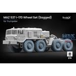 MAZ 537 I-170 Sagged wheel set - 1/35