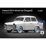 Trabant 601 S Sagged Wheel Set - 1/35