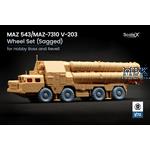 MAZ 543/MAZ-7310 V-203 Sagged wheel set - 1/72