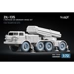 ZIL-135 I-159 Ordinary Wheel Set- 1/72 (Trumpeter)