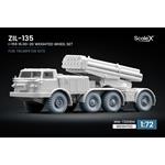 ZIL-135 I-159 Weighted Wheel Set- 1/72 (Trumpeter)