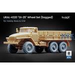 URAL-4320 OI-25 Sagged wheel set - 1/72