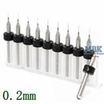 10 x MBK Micro Bohrer 0,2mm