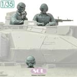 Bundeswehr Tank Crew & M3 MG for Leopard 2A7V 1:35