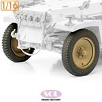 Sd.kfz.250/3 Weighted Wheels (for Das Werk) 1:16