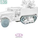 Wheels w/ chains & Track for M16 MG MC (AFV-Club)