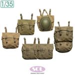 WWII U.S. Army M1936 Field Bag 4x Set