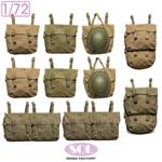 WWII U.S. Army M1936 Field Bag - 10 pcs 1:72