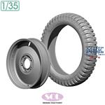 German Sd.kfz.250/1 Spare tire & Wheel rim