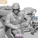 Officer f.WWII German KS750 w/side car (3D Print.)