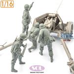 WWII German Field Artillery Crew (3D Printed)