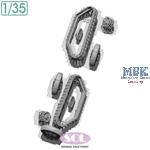 M3A1 Wheels & Track with chain (for Tamiya)