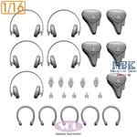 WWII German Arm. Veh. Headphone sets & P08 Holster