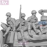 WWII U.S. Army Riflemen Set (3D-print) (1:72)