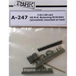 7,62 (.30cal) M1919A4 (aircooled) tank mounted 7,62 (.30cal) M1919A4 (aircooled) tank mounted