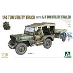¼-ton utility truck w. ¼-t. utility trailer (1:16)