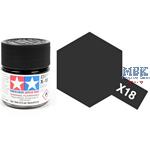 X18 Black semi gloss - schwarz seidenmatt 23ml