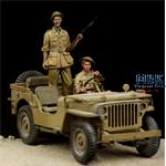 British Jeep Driver & Tommy Western Desert WWII