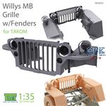 Willys MB Grille w/Fenders Set for TAKOM 1/35