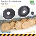 Panther Road Wheels Set without Rubbe / Laufrollen