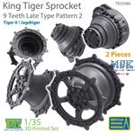 King Tiger Sprocket 9 Teeth late type pattern 2