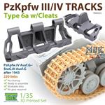 PzKpfw.III/ IV Tracks Type 6a w/ cleats  1/35
