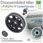 PzKpfw IV Family Disassembled Idler Casted Versio