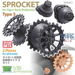 TIGER I Early Prod. Sprocket Type 3 for all brands