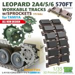 Leopard 2A4-6 570Z Tracks w/Sprocket (Tamiya)