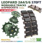 Leopard 2A4-6 570Z Tracks w/Sprocket (Border)