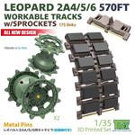 Leopard 2A4-6 570Z Tracks w/Sprocket (RFM)