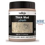 Vallejo Weathering Eff.Thick Mud light Brown200 ml