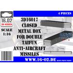 Closed metal box double Taifun AA missile (1:16)