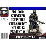 Schwerer deutscher Sturmsoldat mit MG-42 (1:16)